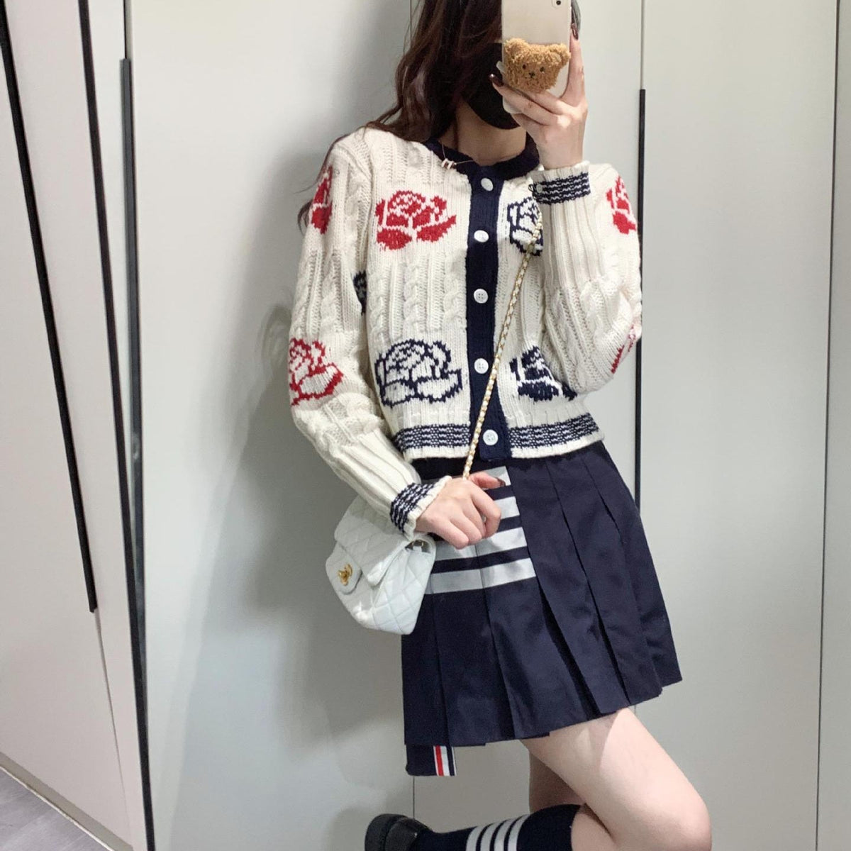 Rose Knit Cardigan