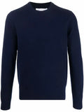 Comme Des Garçons Shirt fine-knit ribbed-trim jumper