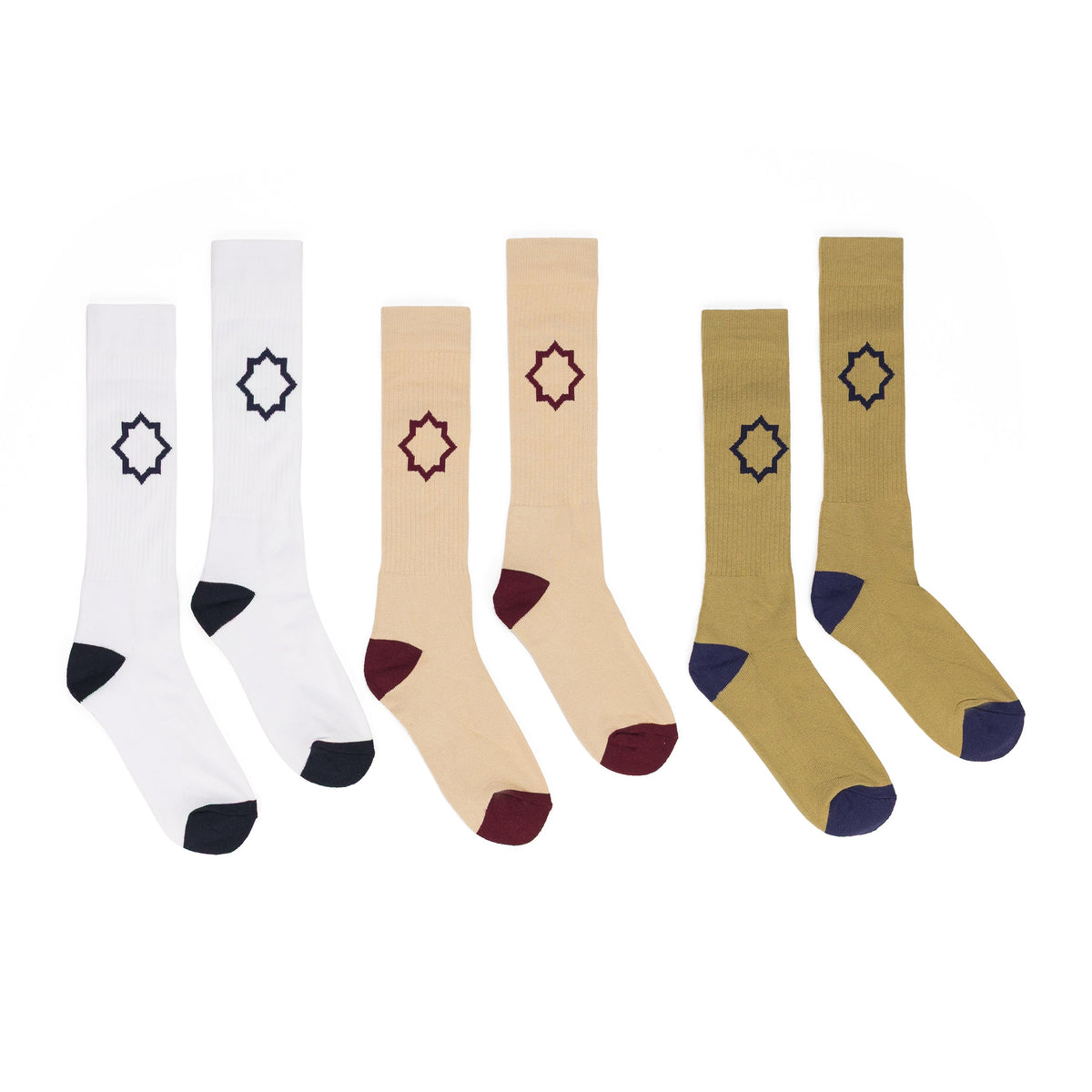 TAN 3 Pack Socks