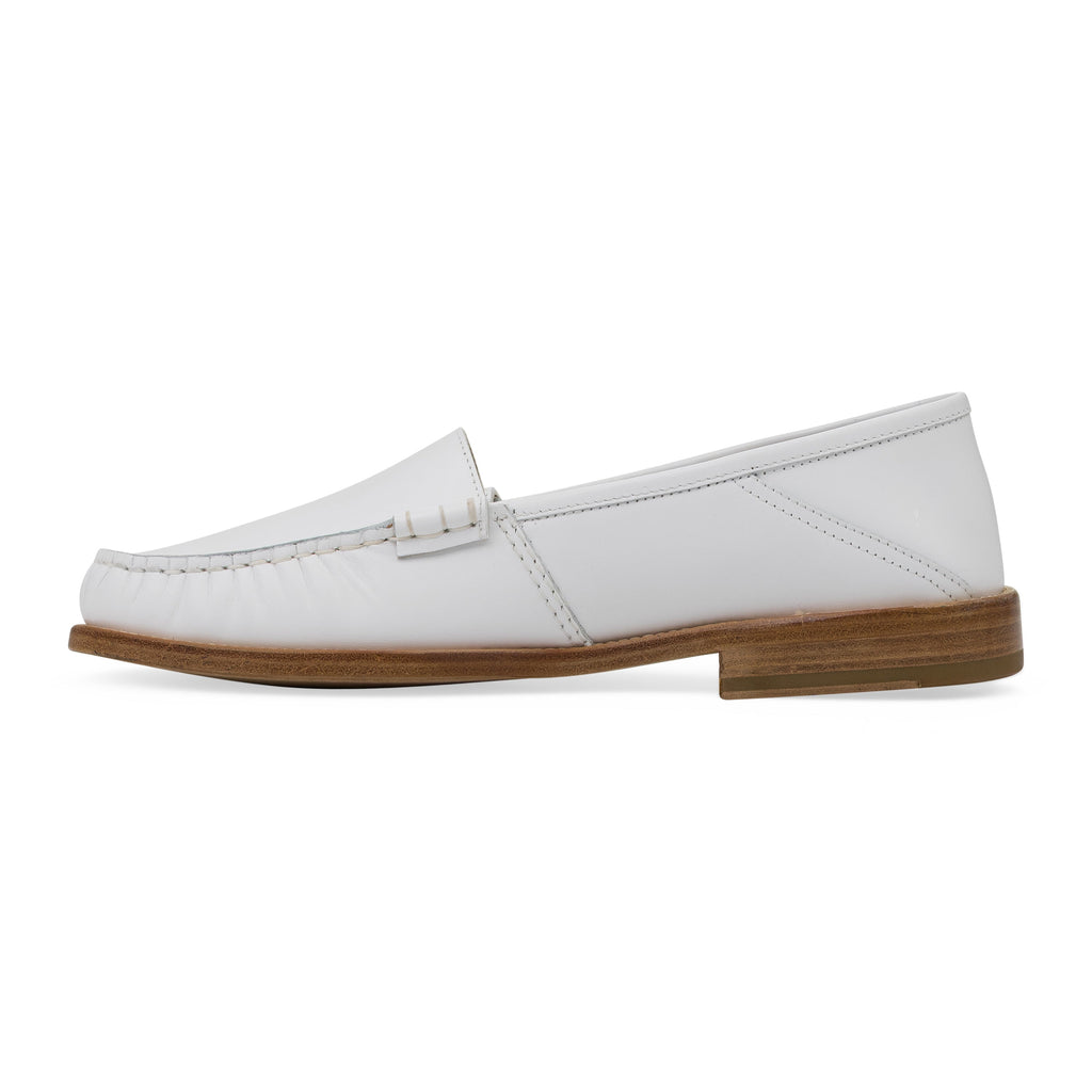 White Slip on Loafer