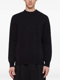 Laneus star-embroidered crew-neck sweater