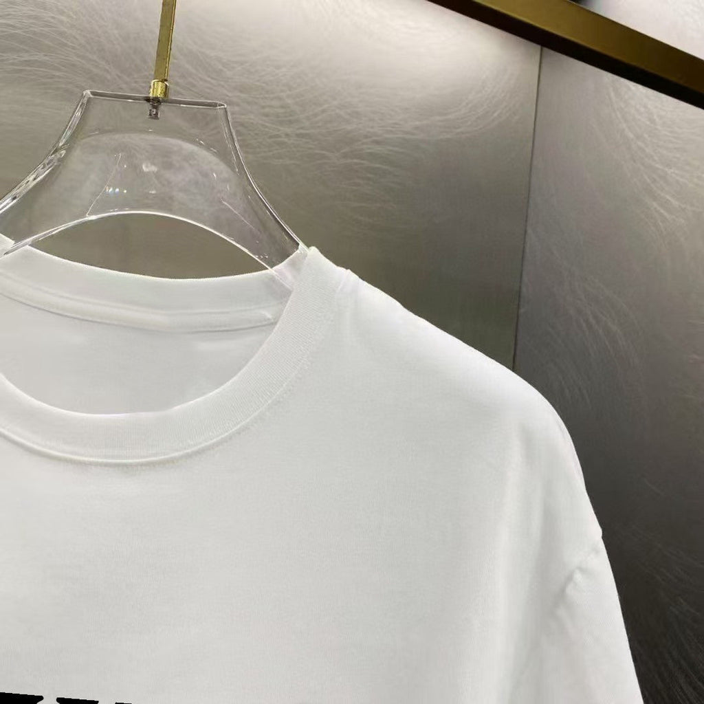 Amiri Hand Holding Orb Front Graphic Crew‑Neck Short‑Sleeve T‑Shirt