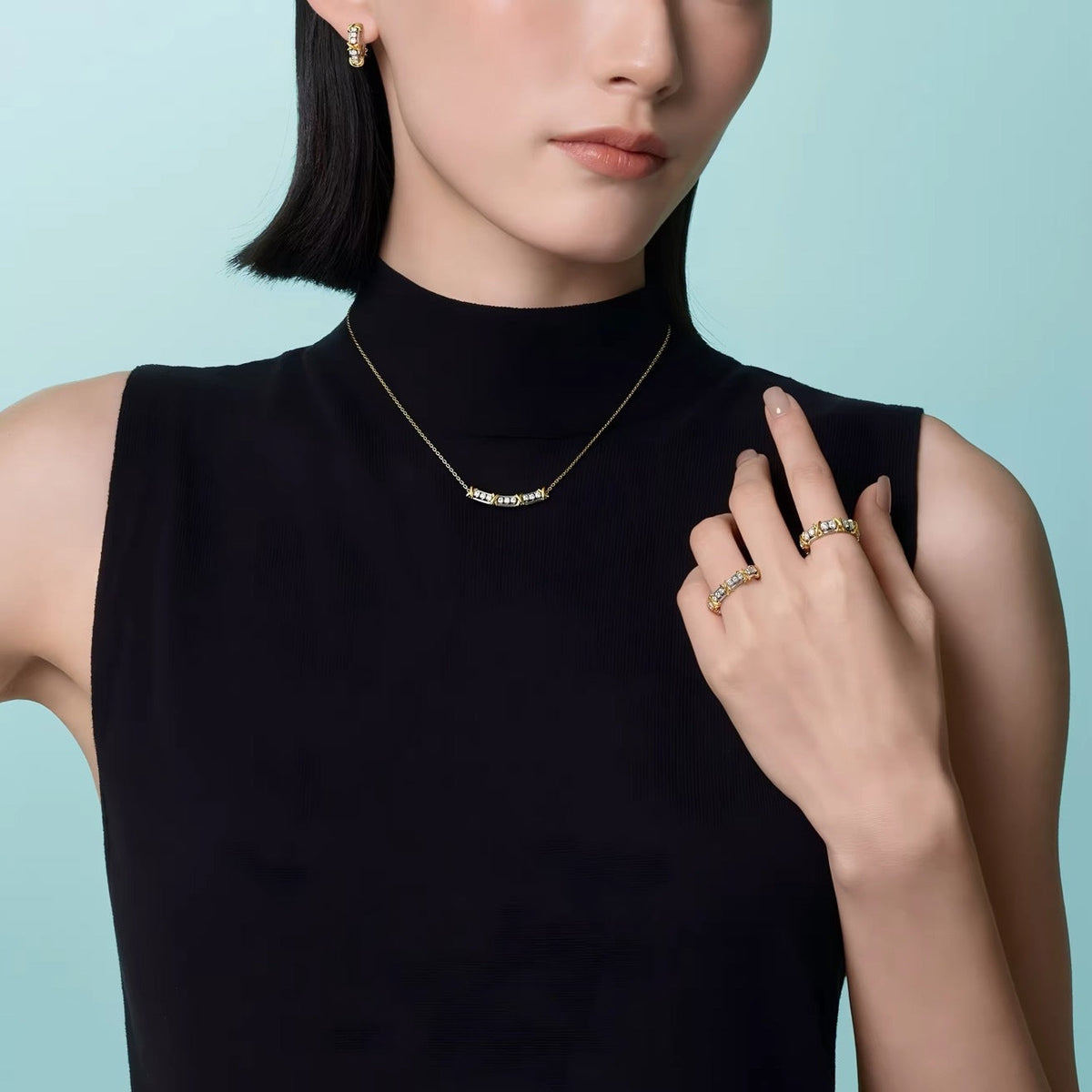 Tiffany Style Smile 18K Gold-Plated Necklace