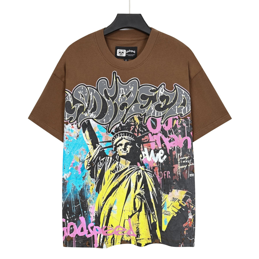 Godspeed Statue of Liberty Graphic T-Shirt