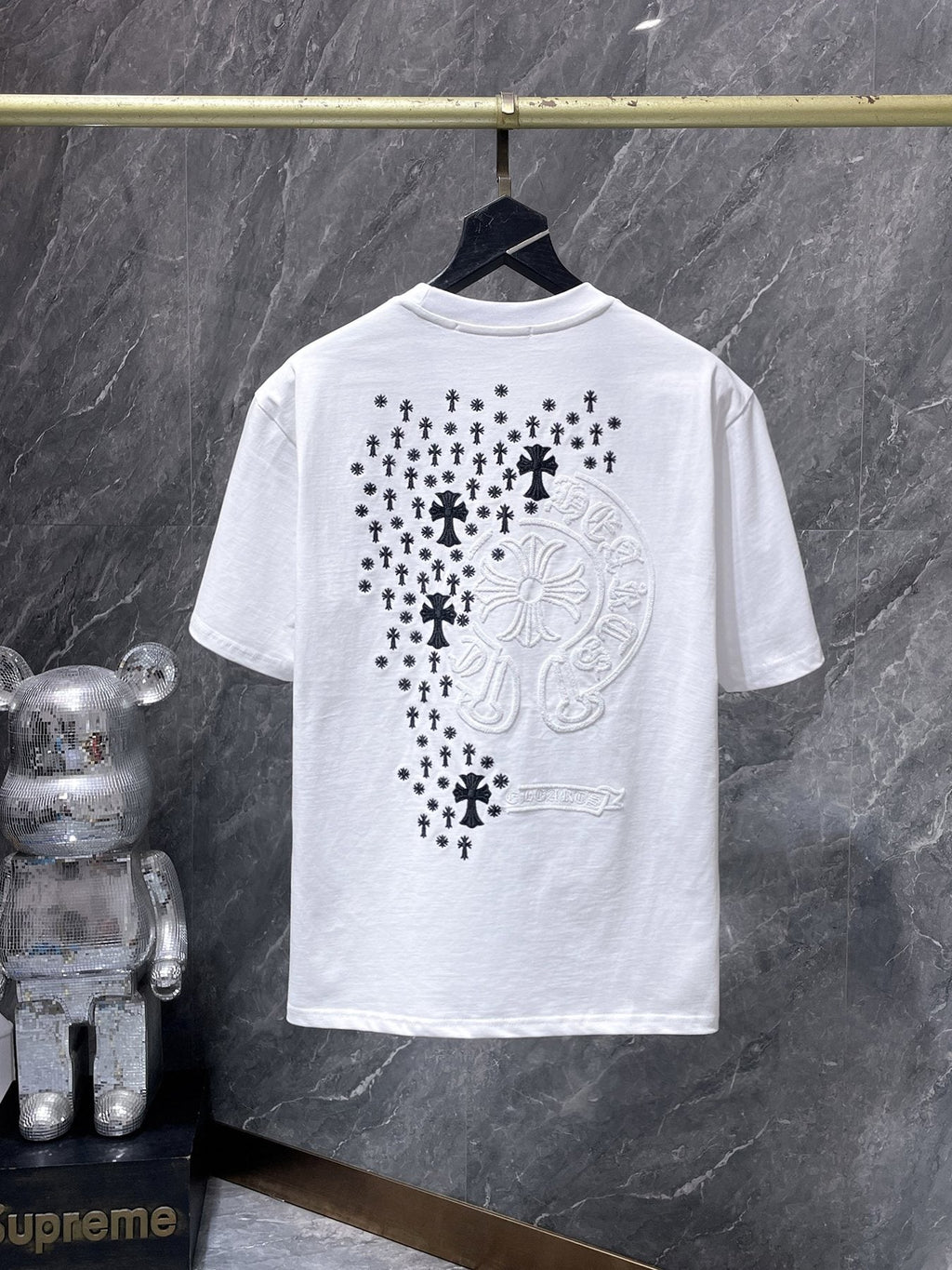 Chrome Hearts Cross Floral Graphic T-Shirt