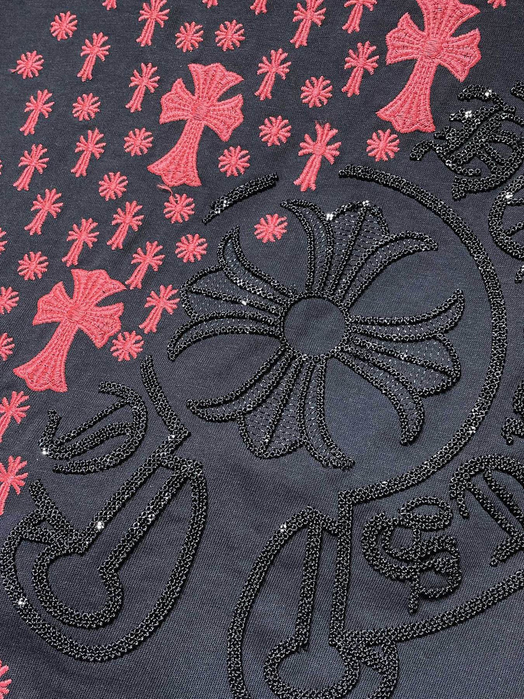 Chrome Hearts Cross Floral Graphic T-Shirt