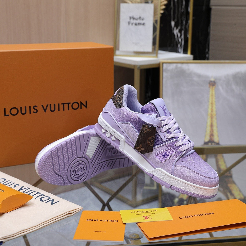 Louis Vuitton Color-Blocked Low-Top Sneakers